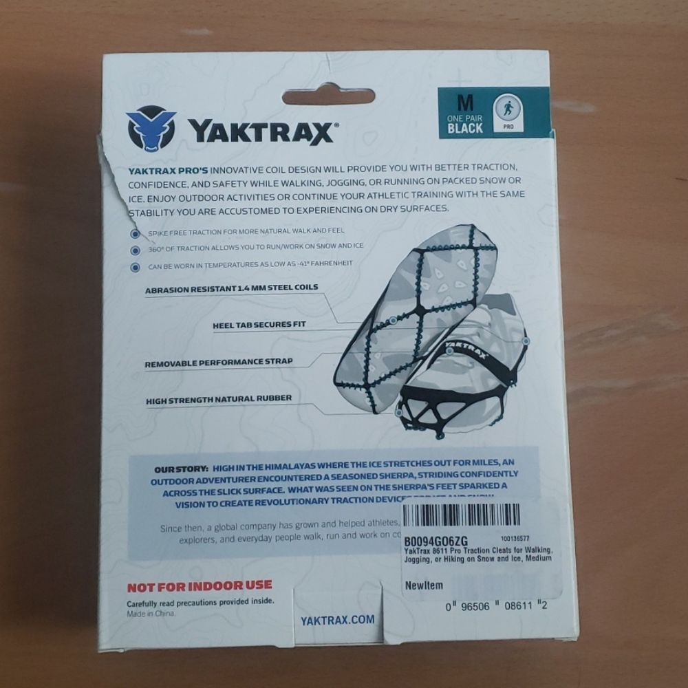 Brand new Yaktrax Pro, Coil design traction - Picture 6 of 8